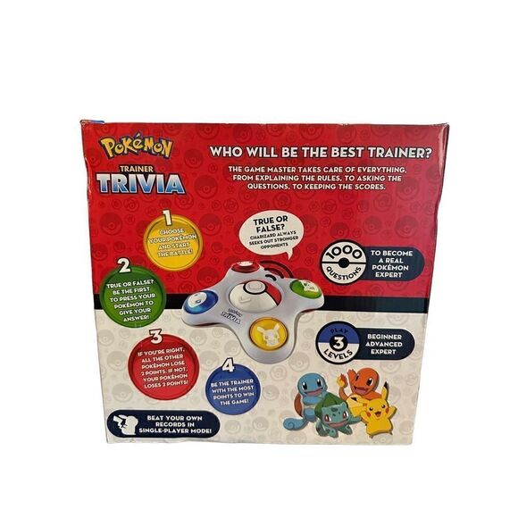 Pokemon Trainer Trivia Toy The Virtual Game Master 2 Modes Single & Multiplayer - Picture 2 of 8